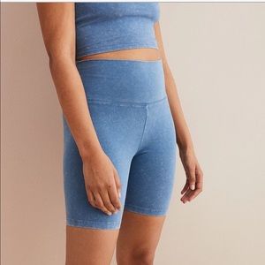 AERIE CHILL TOP & BOTTOM SET IN DUSTY BLUE SZ S/M